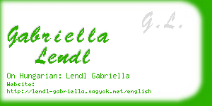 gabriella lendl business card